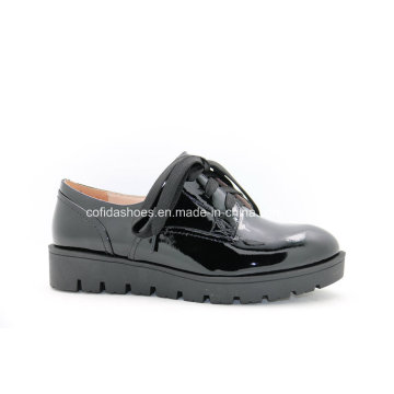 Comfort Platform Women Leisure Leather Shoes for Lady